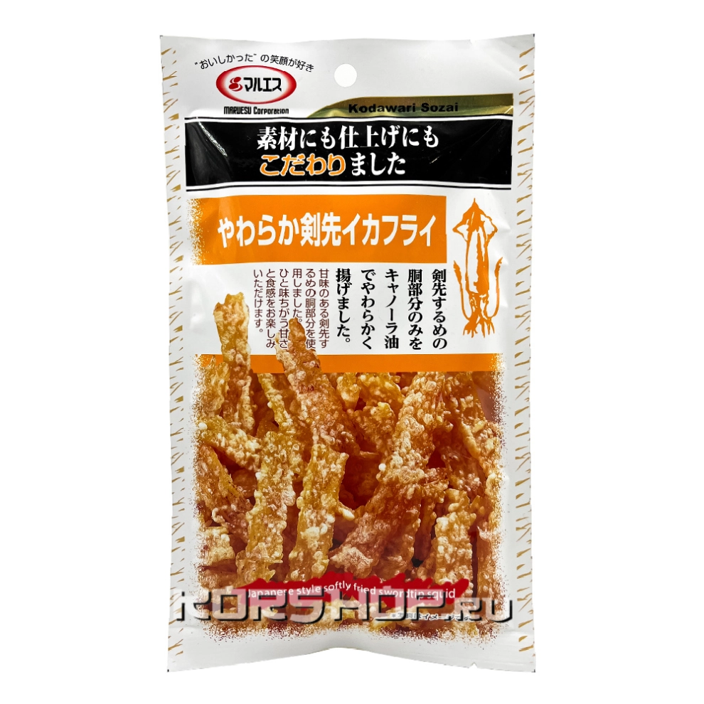 Мягкий жареный меч-кальмар Maruesu Kodawari, Япония, 23 г