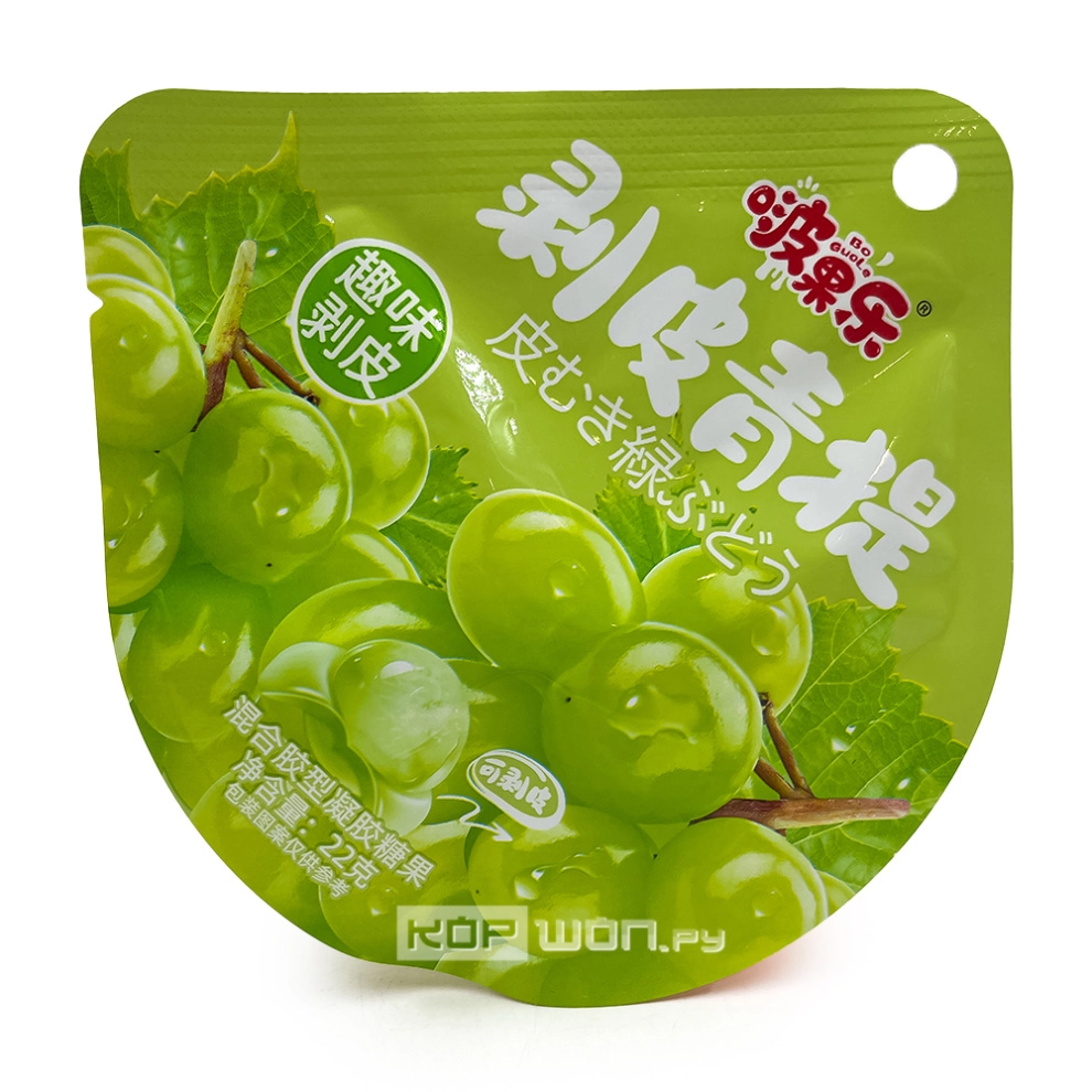 Жевательный мармелад со вкусом зеленого винограда Boguole, Китай, 22 г