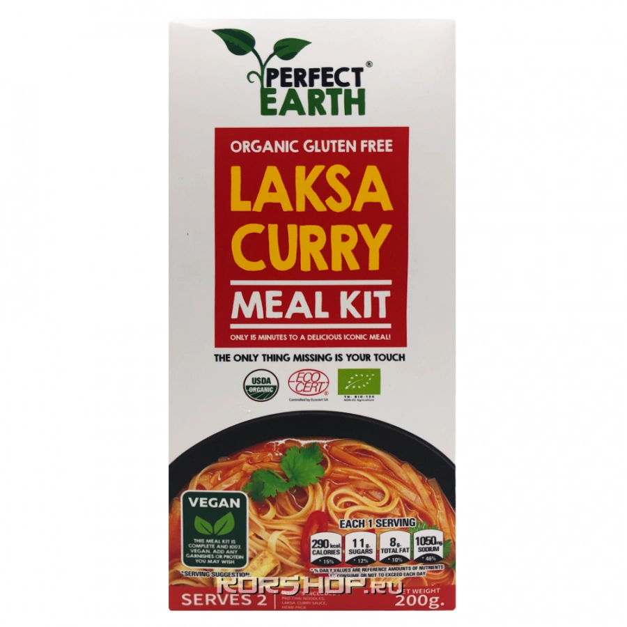 Набор для приготовления рисовой лапши &quot;Лакса&quot; Perfect Earth, Таиланд, 200 г.