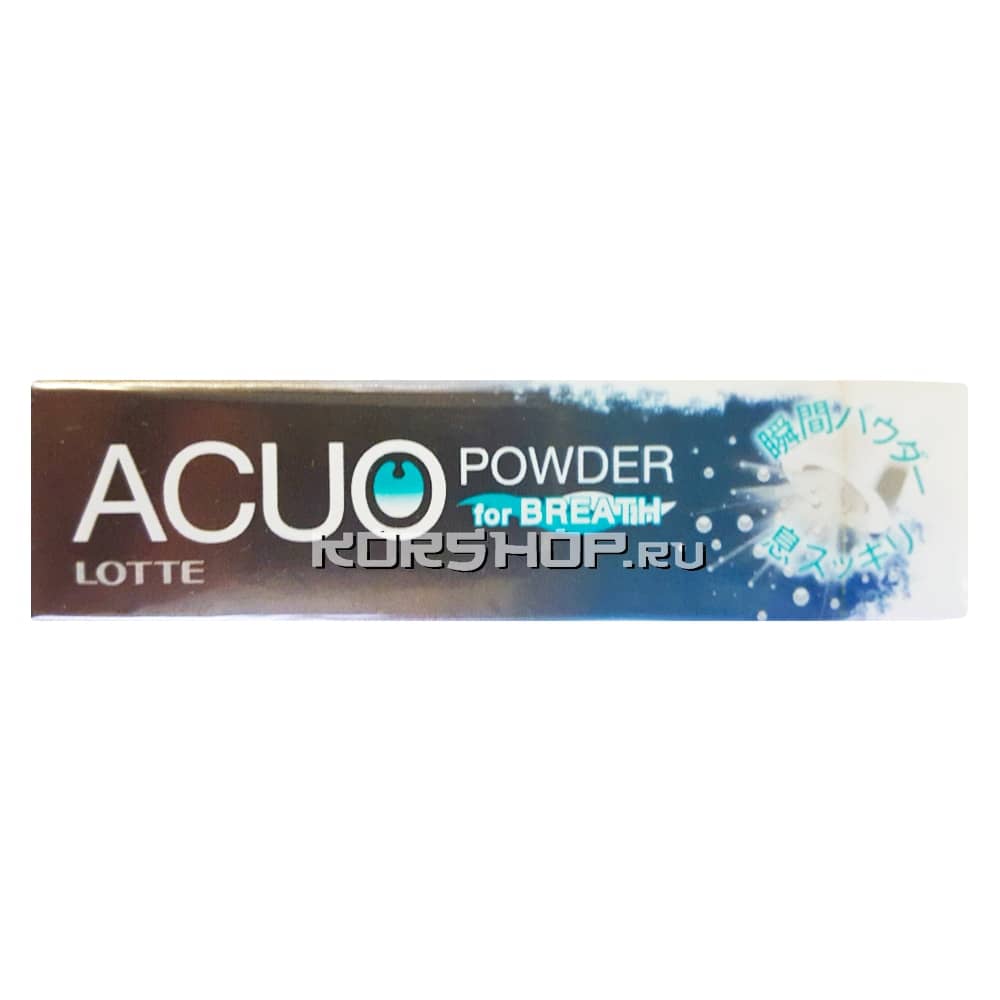 Жевательная резинка «Мгновенная свежесть» Acuo Powder Gum, Япония, 19 г...