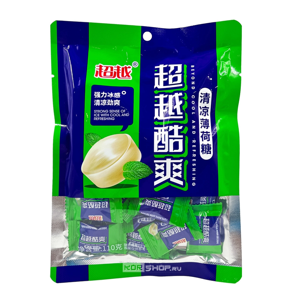 Леденцовая карамель со вкусом мяты Beyond, Китай, 110 г Леденцовая карамель со вкусом мяты Beyond, Китай, 110 г