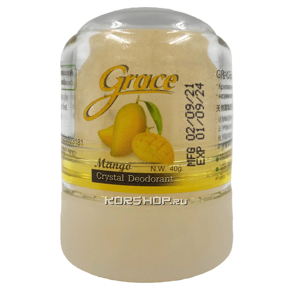 Дезодорант-кристалл с манго Grace, Таиланд, 50 г Дезодорант-кристалл с манго Grace, Таиланд, 50 г