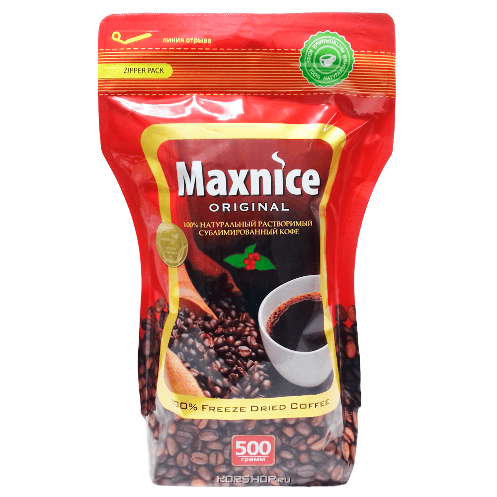 Натуральный растворимый кофе Maxnice, Индия, 500 г