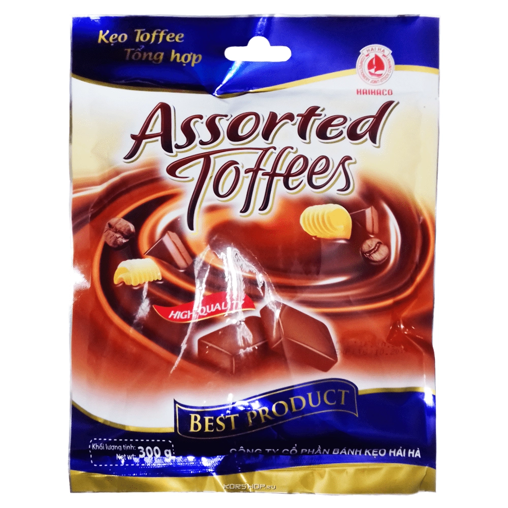 Конфеты тоффи ассорти вкусов Assorted Toffees Haiha, Вьетнам, 300 г