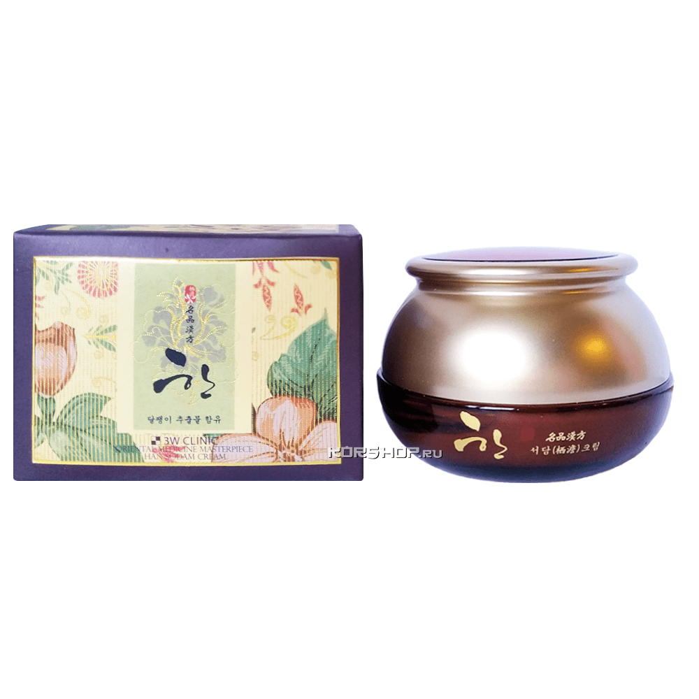 Крем для лица с экстрактом женьшеня Oriental Medicine Master Piece Han So Dam Cream 3W Clinic, Корея, 50 мл