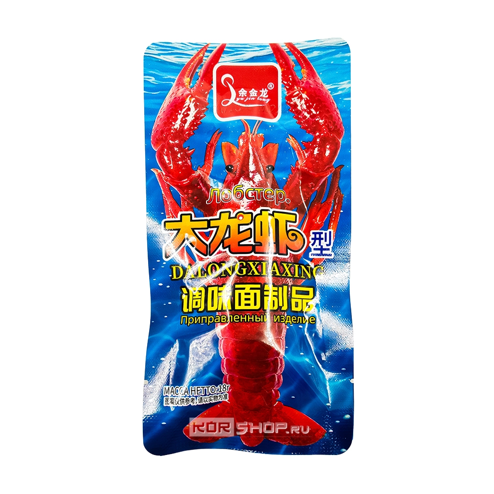 Острые снеки латяо со вкусом лобстера Юй Цзинь Лун / Yujinlong, 18 г Острые снеки латяо со вкусом лобстера Юй Цзинь Лун / Yujinlong, 18 г