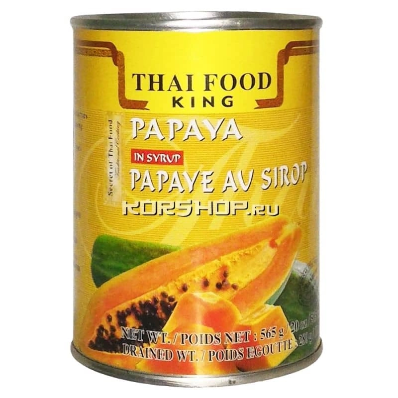Папайя в сиропе Thai Food King, Таиланд, 565 г Папайя в сиропе Thai Food King, Таиланд, 565 г