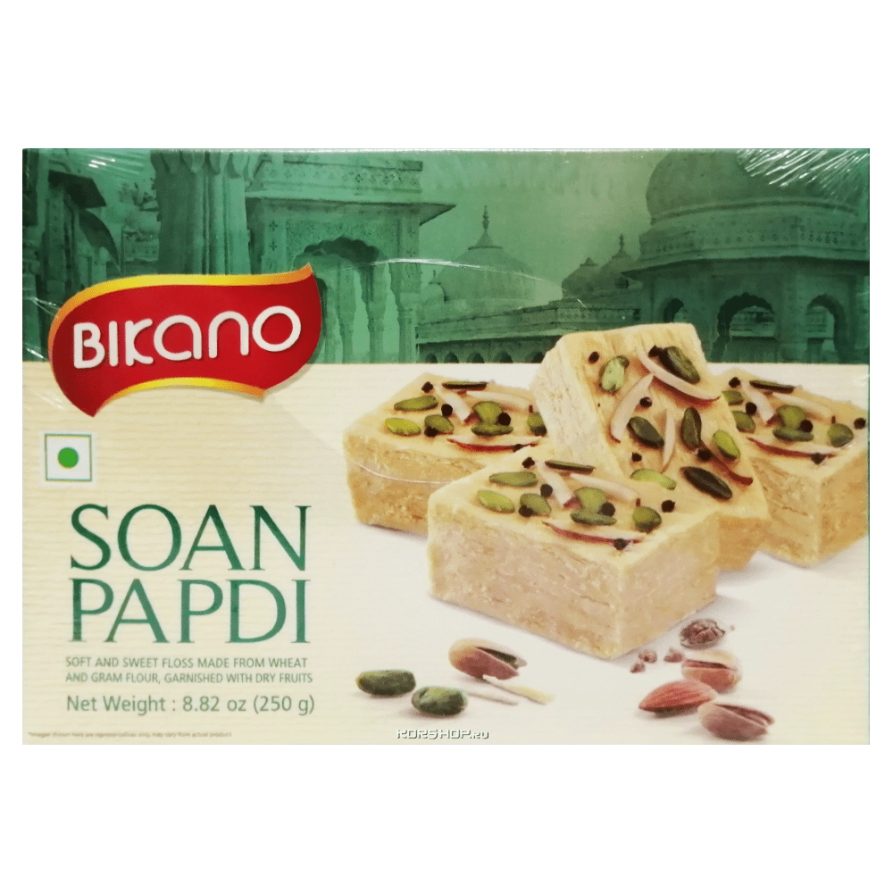 Соан Папди с орехами Bikano, Индия, 250 г Соан Папди с орехами Bikano, Индия, 250 г
