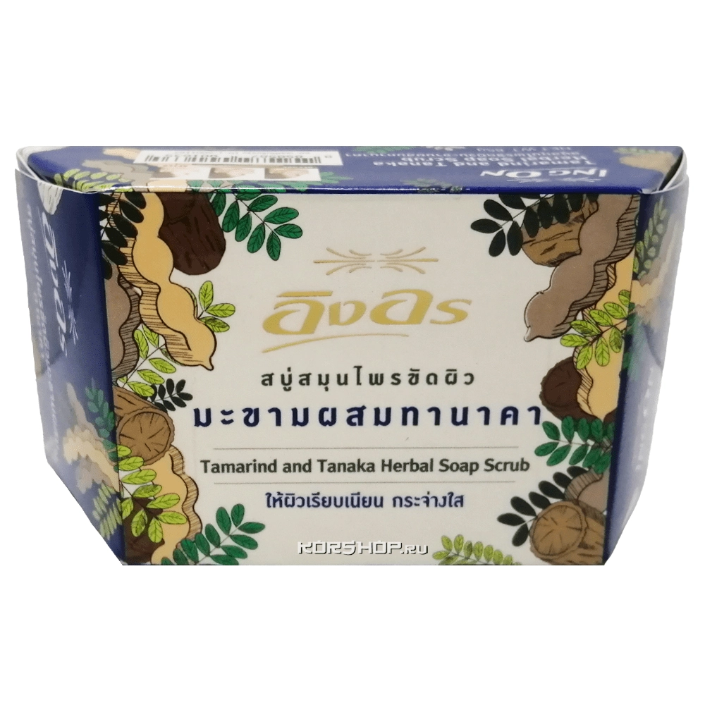 Растительное мыло с тамариндом и танакой Ing On, Таиланд, 85 г