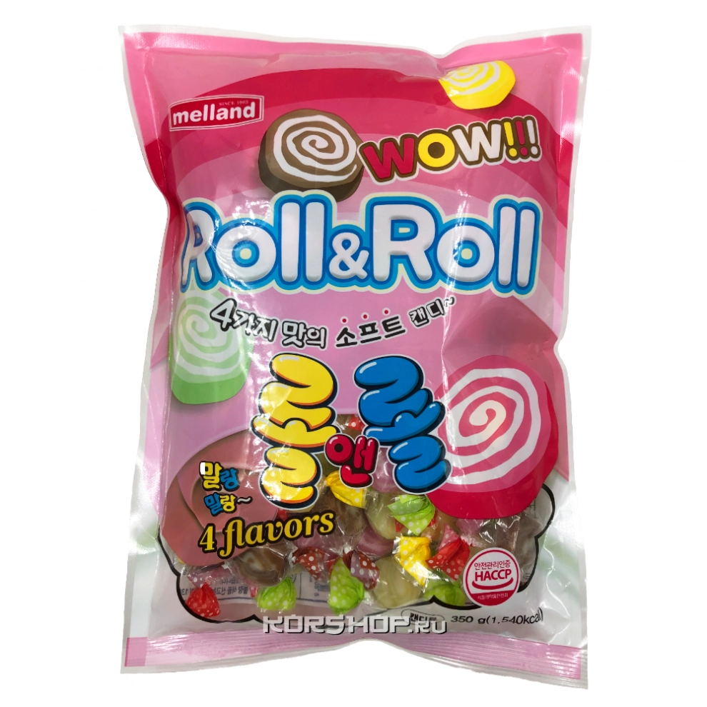 Леденцовая карамель Roll&Roll Soft Candy Melland, Корея, 350 г Леденцовая карамель Roll&Roll Soft Candy Melland, Корея, 350 г