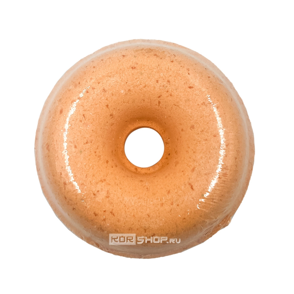 Шипящая бомбочка-пончик для ванн «Сочный персик» с морской солью, 145 г Шипящая бомбочка-пончик для ванн «Сочный персик» с морской солью, 145 г