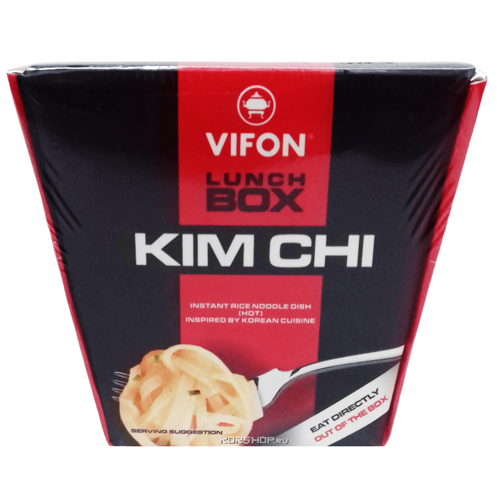 Рисовая лапша со вкусом кимчи Ланч Бокс Vifon, Вьетнам, 85 г.