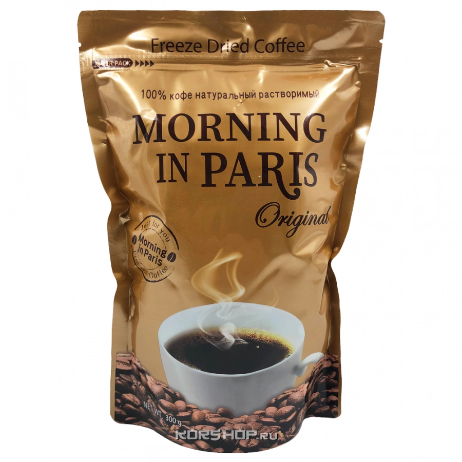 Натуральный растворимый сублимированный кофе Morning in Paris, Корея, 300 г