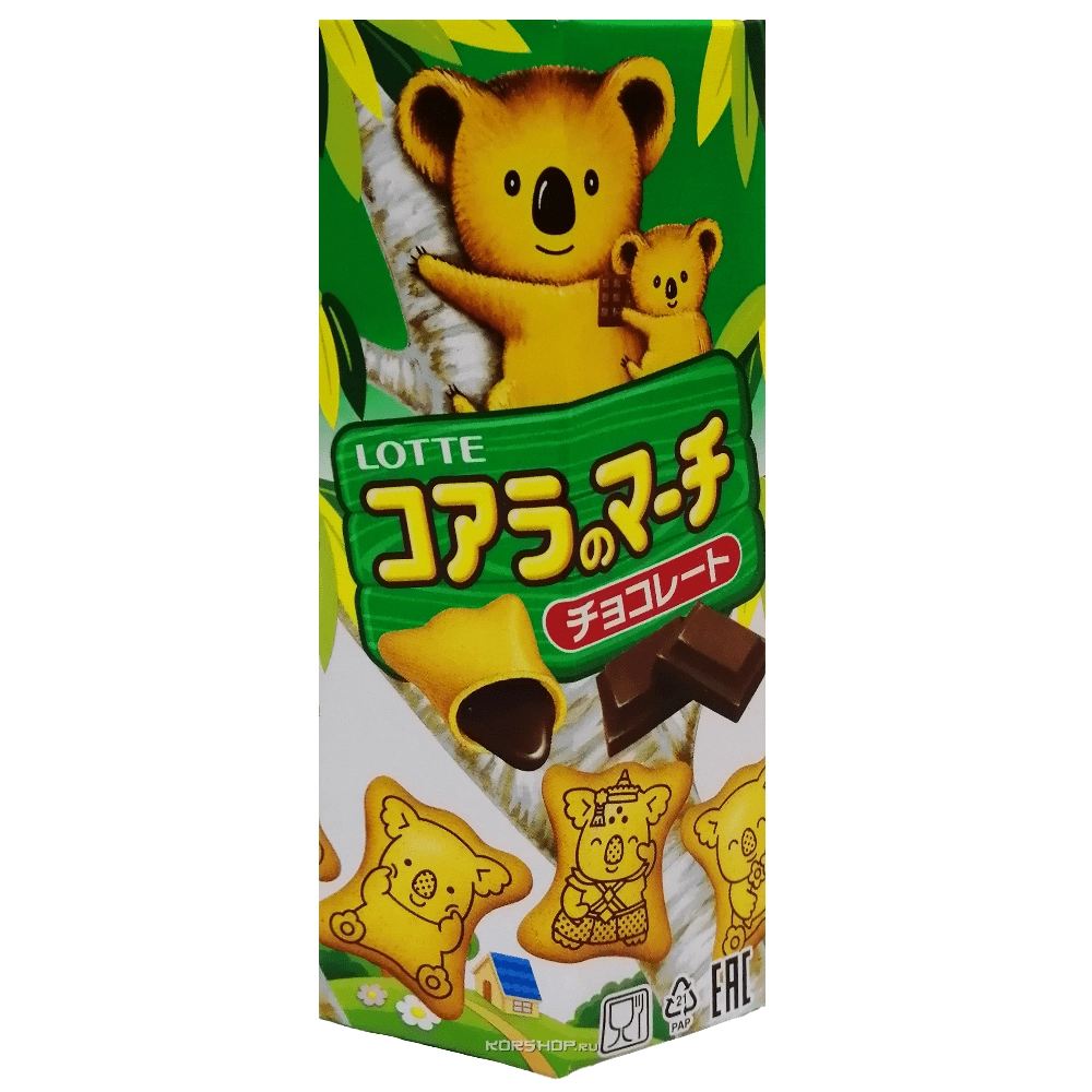 Печенье Koala's March с шоколадной начинкой, Китай, 37 г Печенье Koala's March с шоколадной начинкой, Китай, 37 г