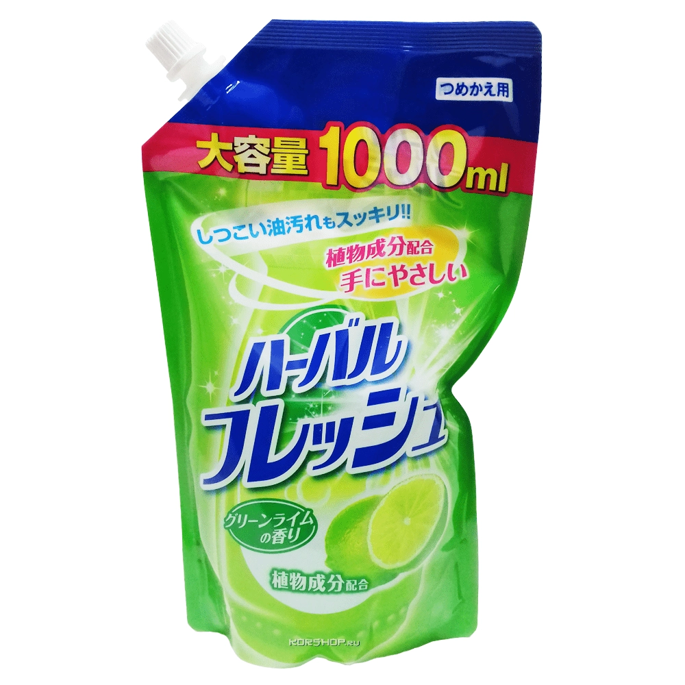 Средство для мытья посуды, фруктов и овощей с ароматом лайма Mitsuei м/у, Япония, 1000 мл Средство для мытья посуды, фруктов и овощей с ароматом лайма Mitsuei м/у, Япония, 1000 мл