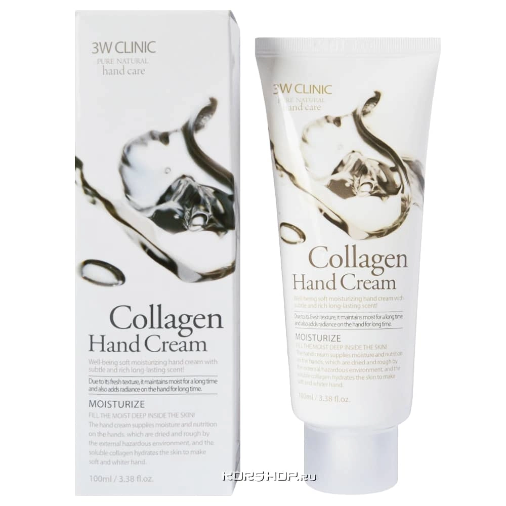 Крем для рук с коллагеном 3W Clinic, Корея, 100 мл