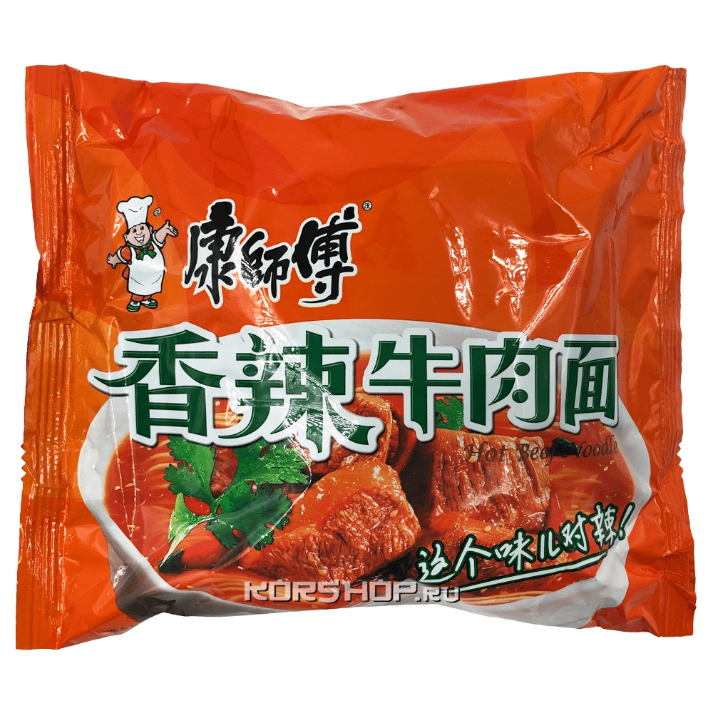 Острая лапша б/п с говядиной Kangshifu, Китай, 103 г Острая лапша б/п с говядиной Kangshifu, Китай, 103 г