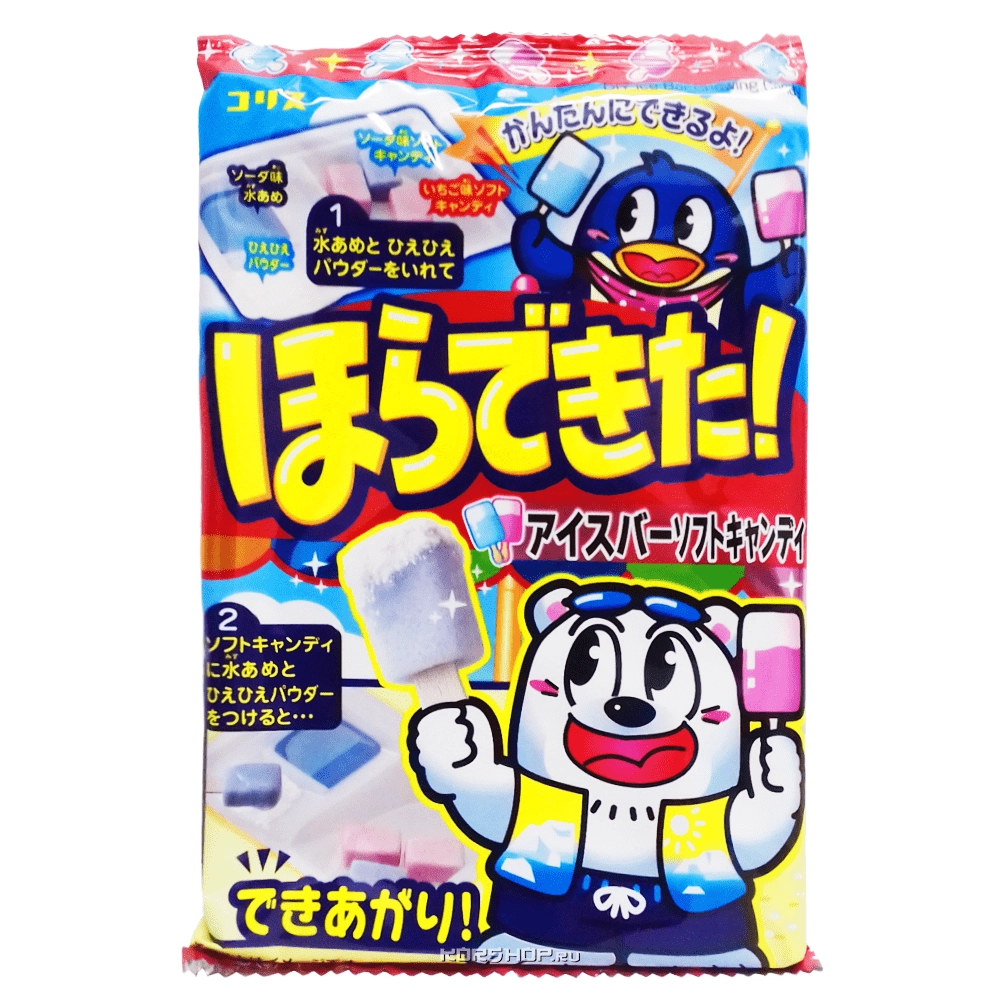 Мягкая карамель Клубника и содовая Ice Bar Coris (сделай сам), Япония, 37 г Мягкая карамель Клубника и содовая Ice Bar Coris (сделай сам), Япония, 37 г