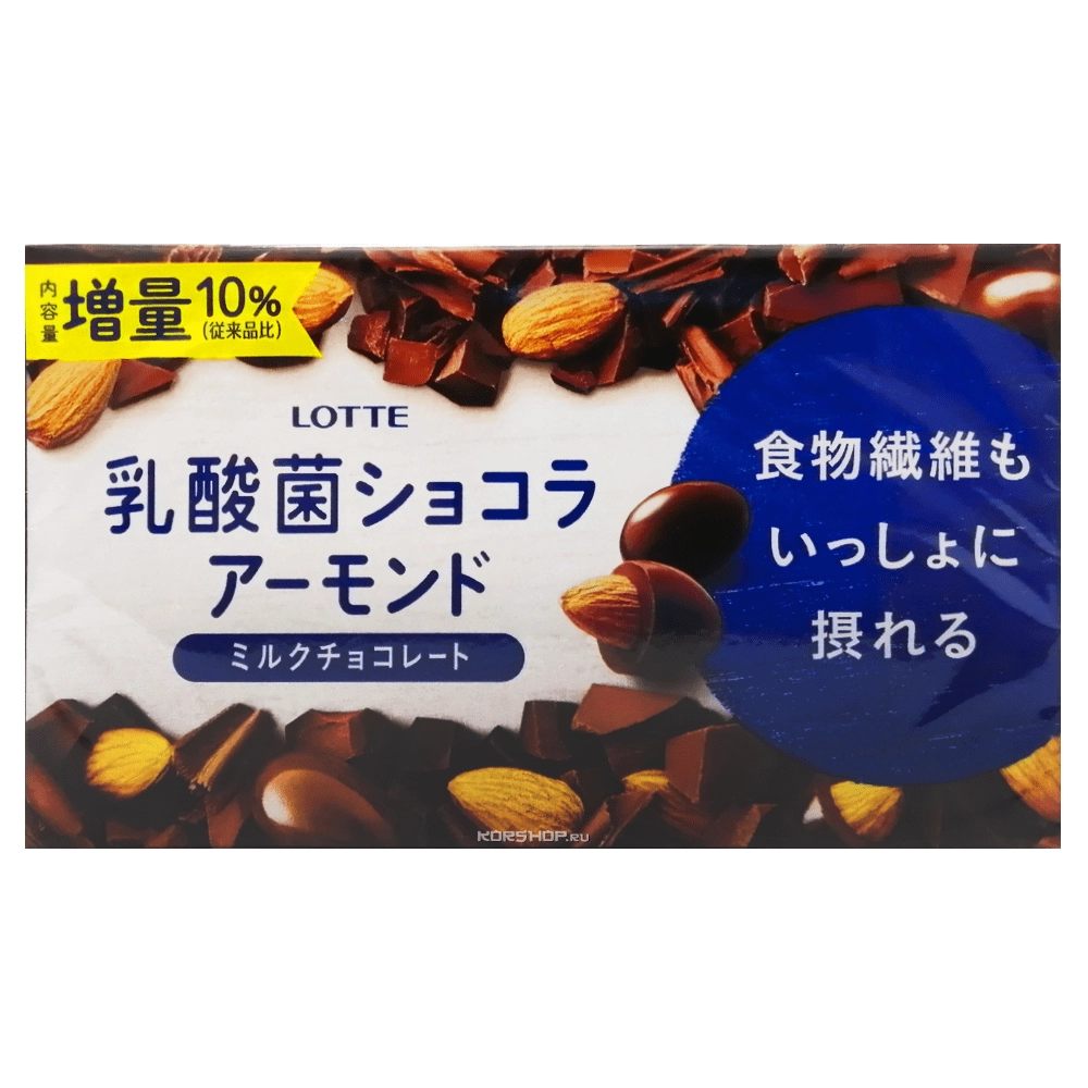 Миндаль в молочном шоколаде со вкусом йогурта Lotte, Япония, 95 г