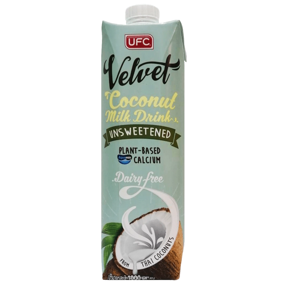 Кокосовое молоко без сахара Velvet, Таиланд, 1 л Кокосовое молоко без сахара Velvet, Таиланд, 1 л