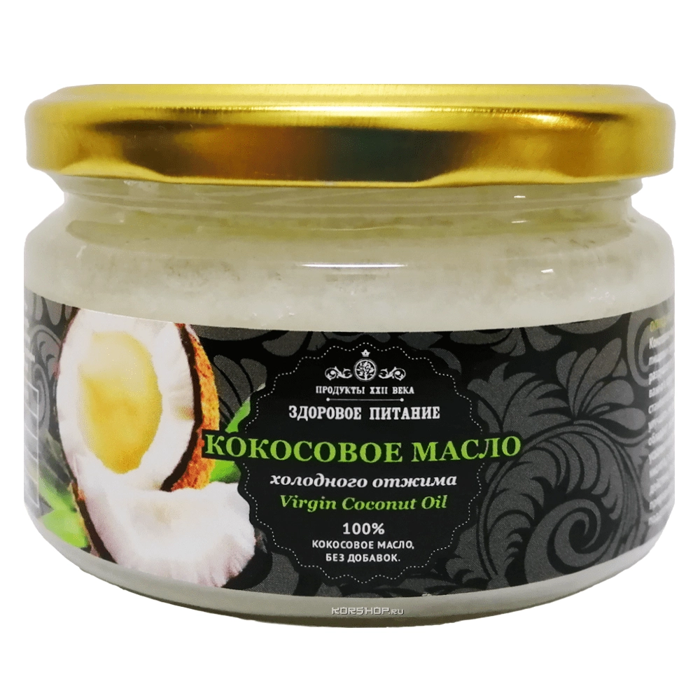 Кокосовое масло холодного отжима, 215 мл