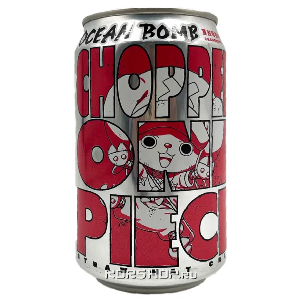 Лимонад со вкусом клюквы One Piece Ocean Bomb, Тайвань, 330 мл Лимонад со вкусом клюквы One Piece Ocean Bomb, Тайвань, 330 мл