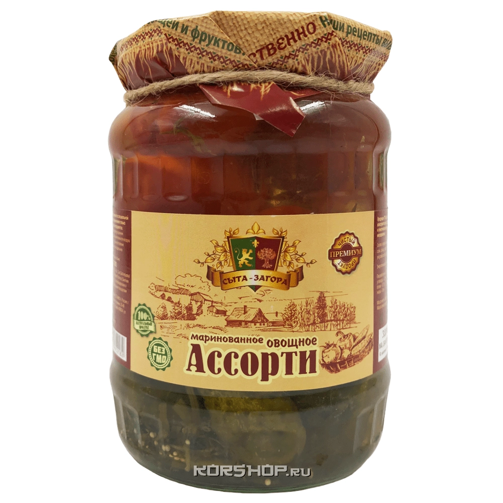Маринованное овощное ассорти (томаты, огурцы) "Сыта-Загора", 720 мл Маринованное овощное ассорти (томаты, огурцы) "Сыта-Загора", 720 мл