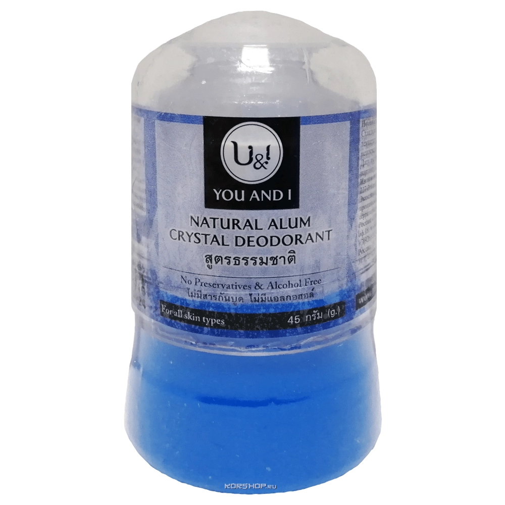 Дезодорант кристалл оригинальный You and I, Таиланд, 45 г Дезодорант кристалл оригинальный You and I, Таиланд, 45 г