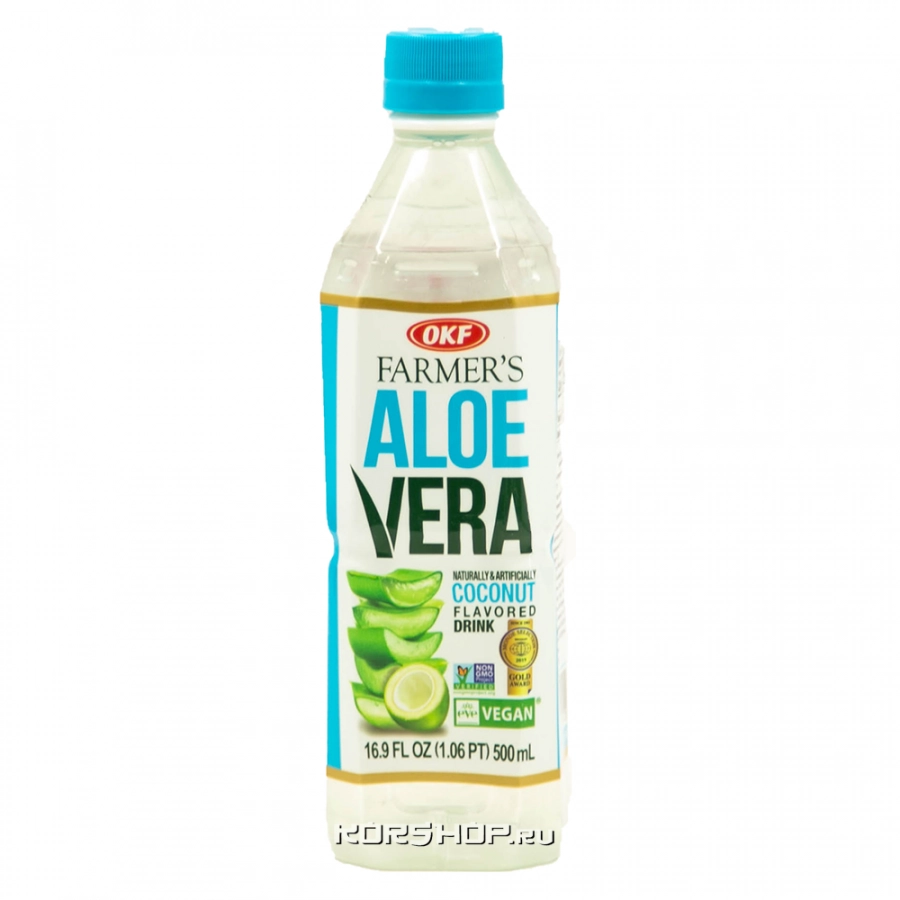 Негазированный б/а напиток Кокос с Алоэ Farmer's OKF, Корея, 500 мл