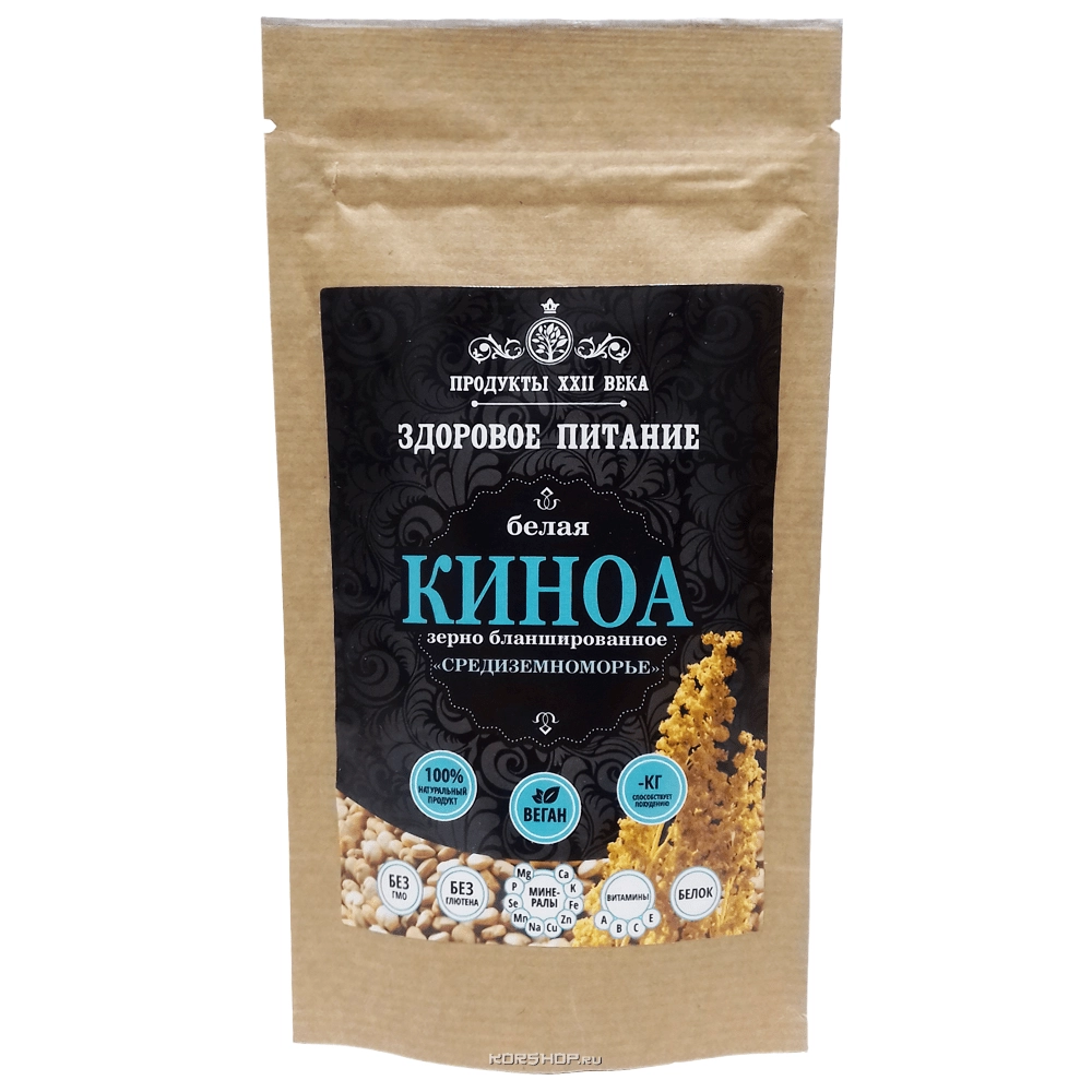 Киноа белая (зерно бланшированное) «Средиземноморье», Перу, 100 г...
