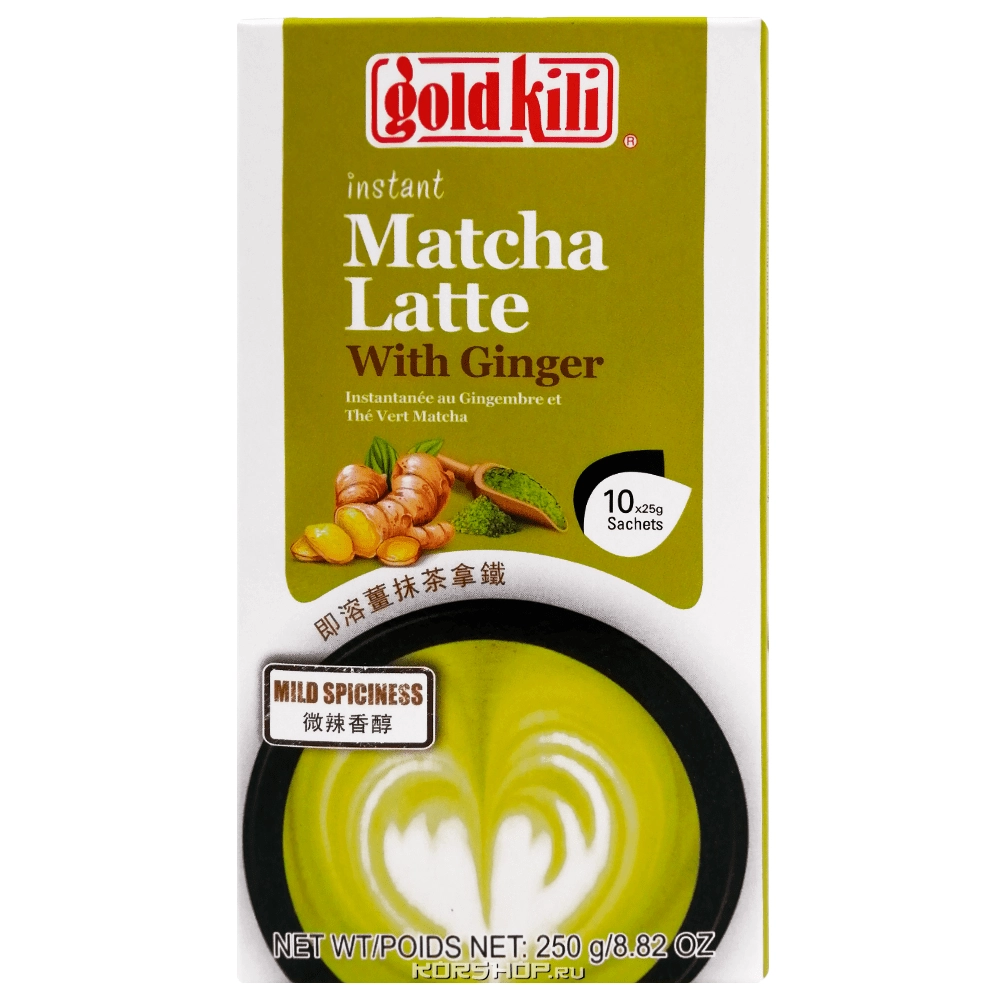 Имбирный латте "Матча" Gold Kili 250 г (10 саше по 25 г),