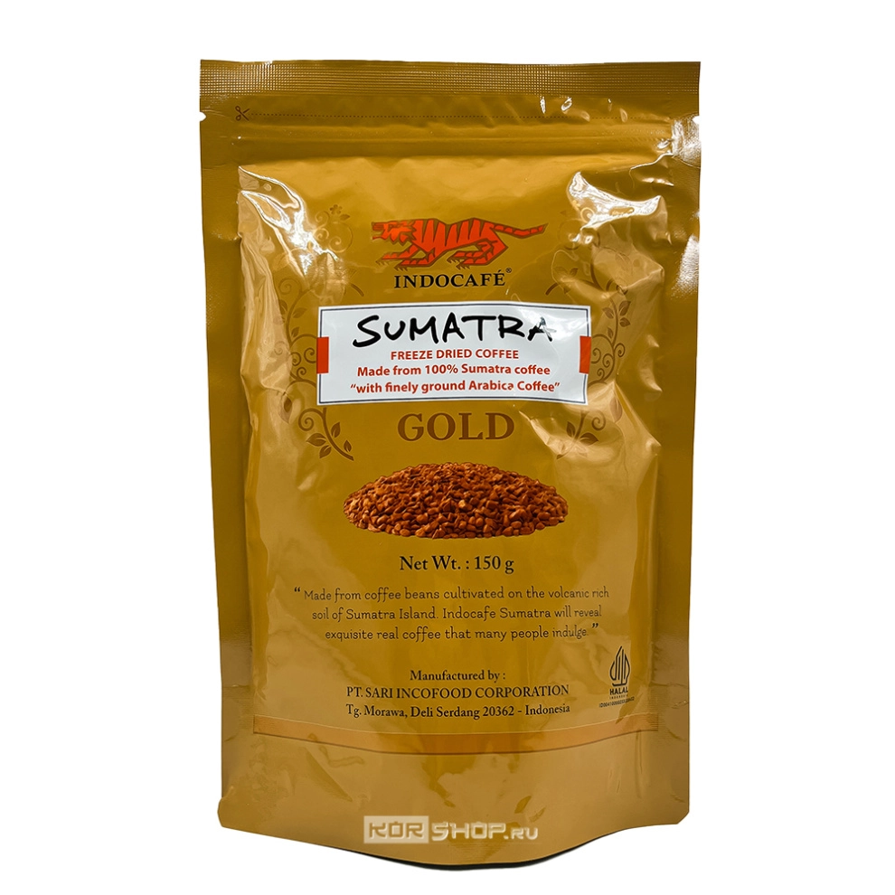 Кофе растворимый сублимированный Суматра Голд Индокафе Sumatra Gold Indocafe, Индонезия, 150 г Кофе растворимый сублимированный Суматра Голд Индокафе Sumatra Gold Indocafe, Индонезия, 150 г