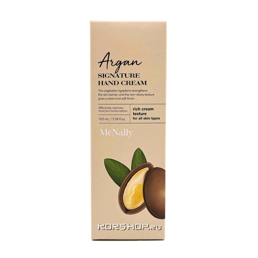 Крем для рук с маслом арганы Argan Signature Hand Cream McNally, Корея, 100 мл