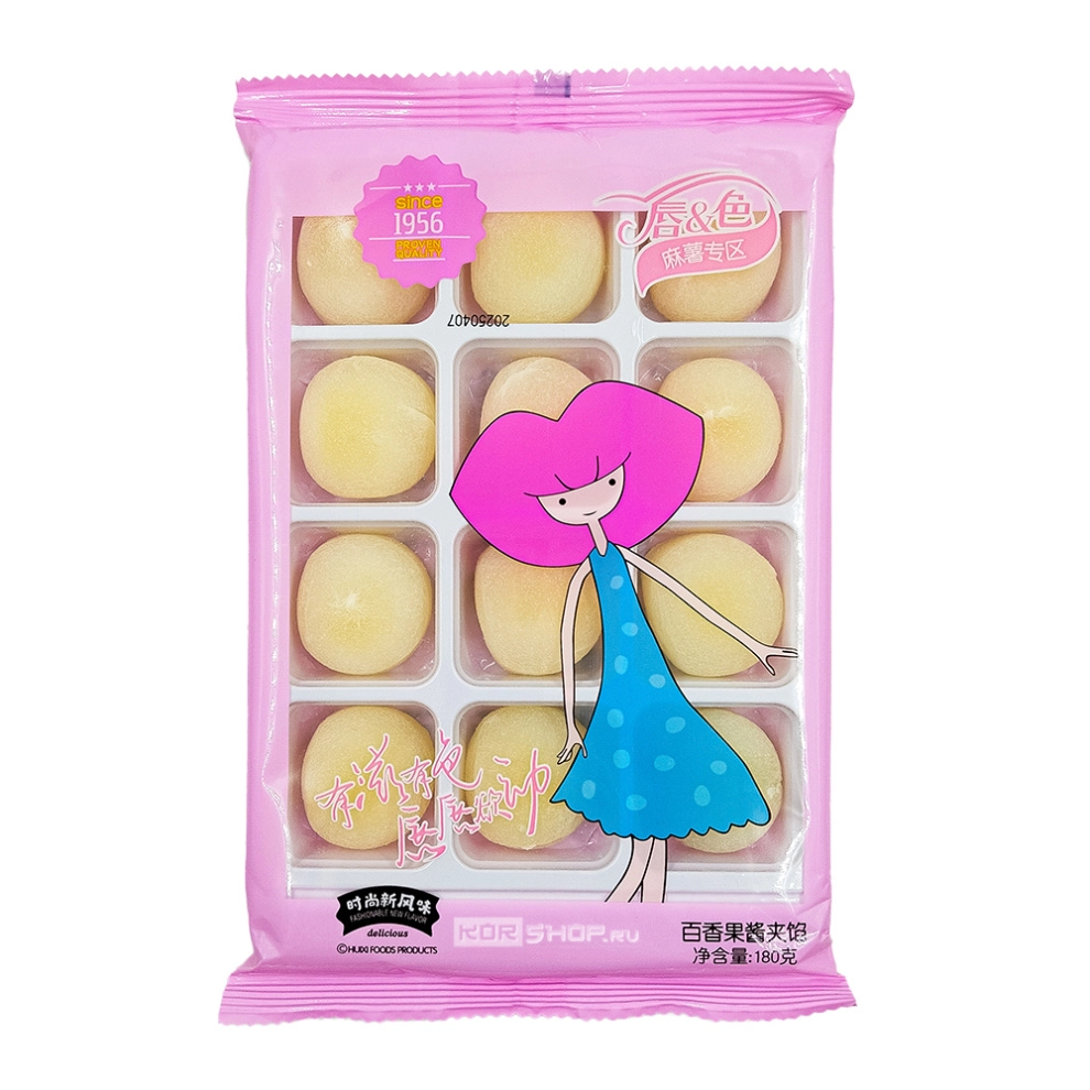 Моти со вкусом маракуйи Huining, Китай, 180 г Моти со вкусом маракуйи Huining, Китай, 180 г