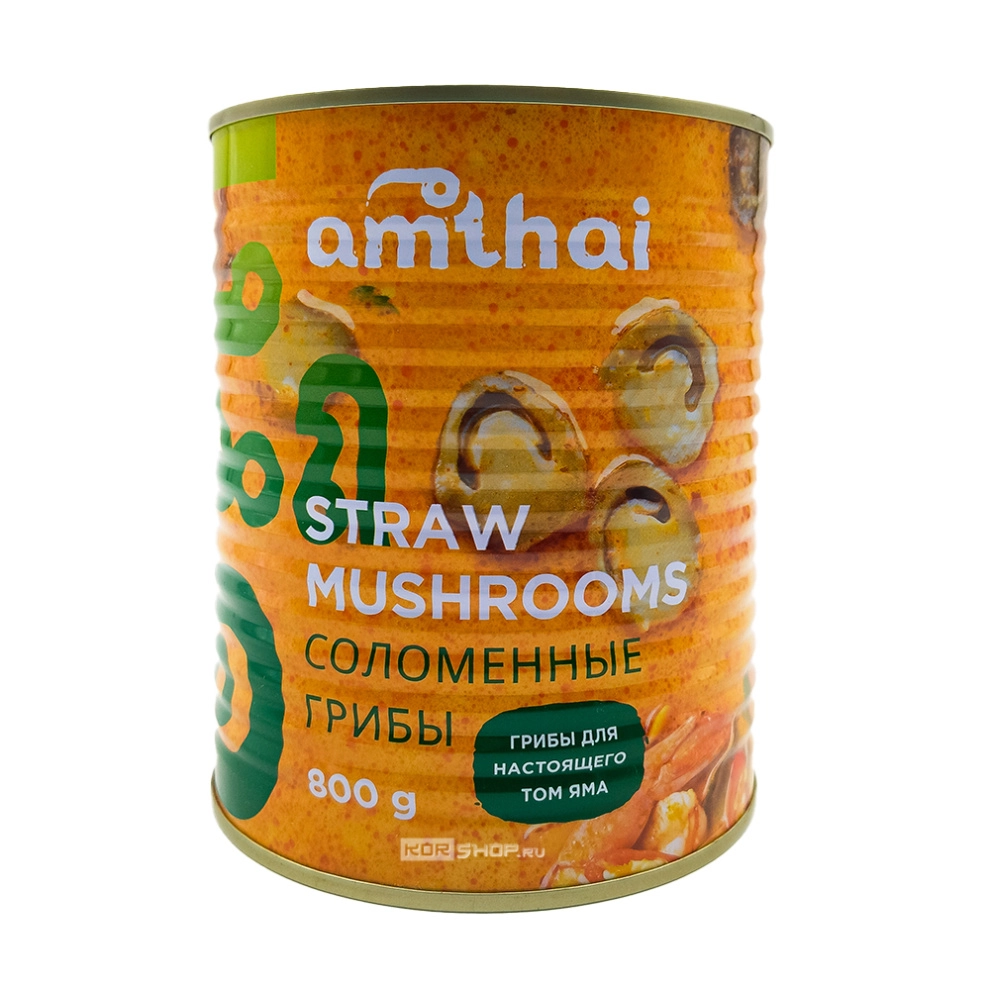 Консервированные грибы Цао Гу для супа Том Ям Amthai, Китай, 800 г