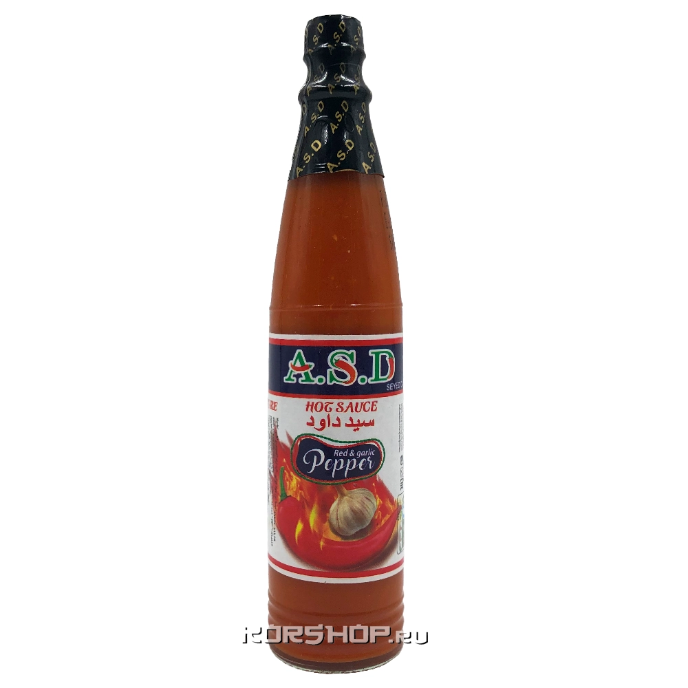 Острый соус с красным перцем и чесноком A.S.D., Иран, 90 г Острый соус с красным перцем и чесноком A.S.D., Иран, 90 г