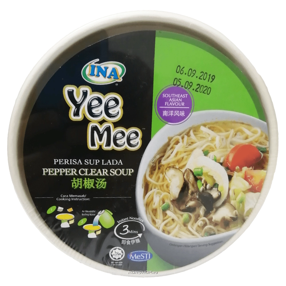 Лапша б/п со вкусом пряного грибного супа Yee Mee INA, Малайзия, 72 г