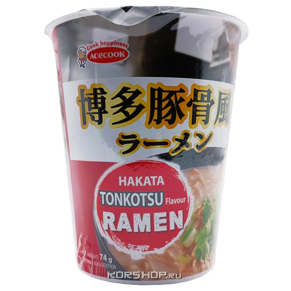 Суп лапша б/п со вкусом тонкацу Ippin Acecook, Вьетнам, 74 г Суп лапша б/п со вкусом тонкацу Ippin Acecook, Вьетнам, 74 г