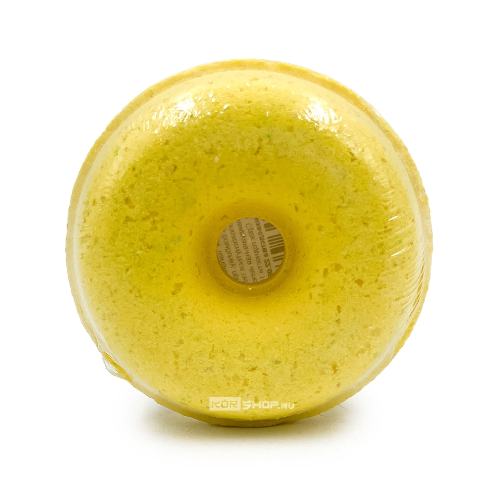 Шипящая бомбочка-пончик для ванн «Ананасовый шейк» с морской солью, 145 г Шипящая бомбочка-пончик для ванн «Ананасовый шейк» с морской солью, 145 г