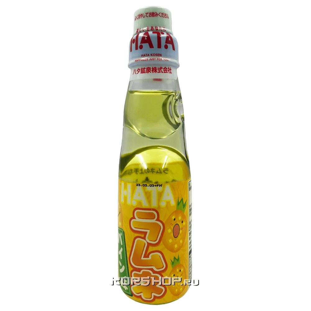 Газированный напиток со вкусом ананаса Рамунэ Hata, Япония, 200 мл
