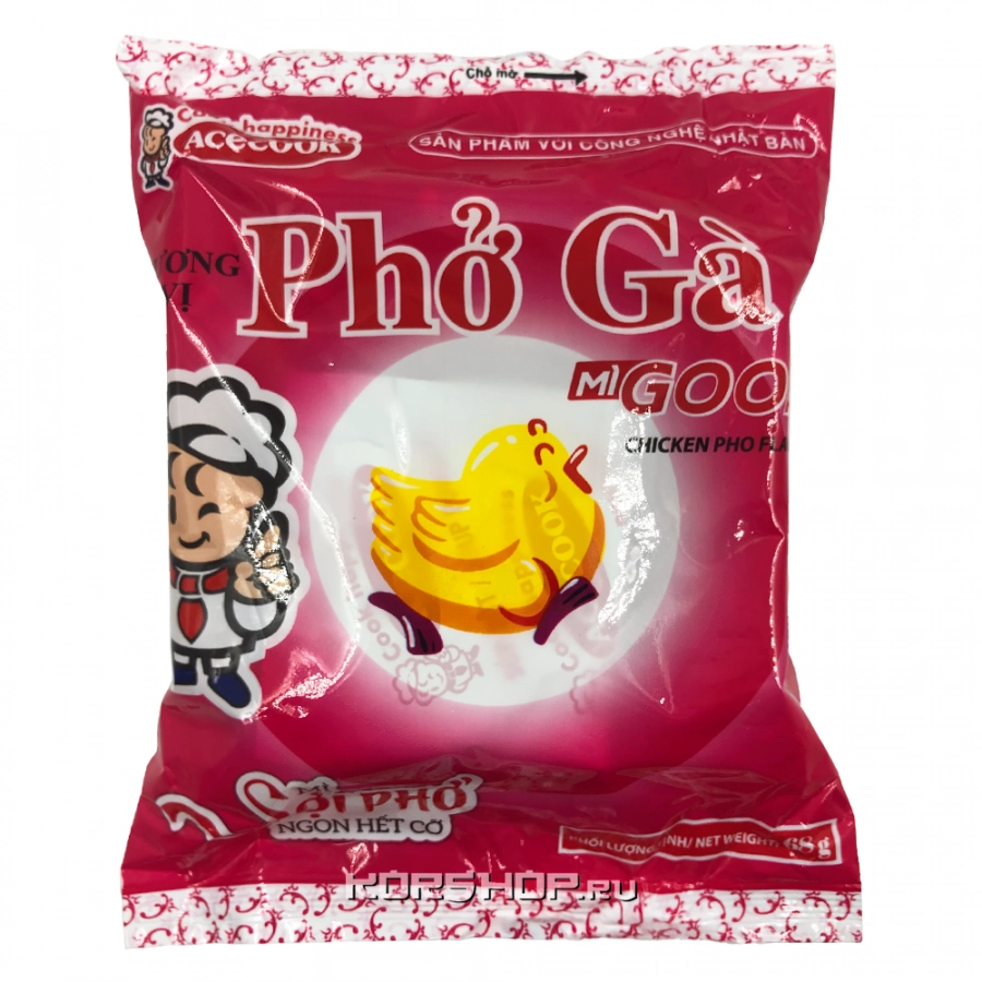Лапша б/п со вкусом курицы Pho Ga AceCook, Вьетнам, 68 г Лапша б/п со вкусом курицы Pho Ga AceCook, Вьетнам, 68 г