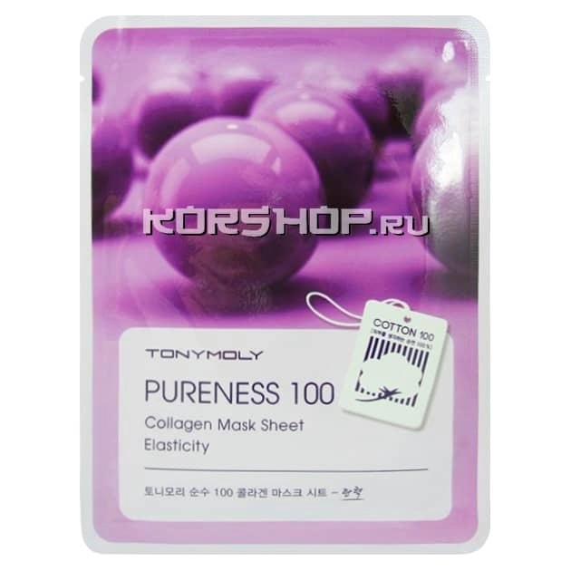 Тканевая маска с коллагеном Pureness 100 Collagen Mask Sheet Tony Moly, Корея, 21 мл Тканевая маска с коллагеном Pureness 100 Collagen Mask Sheet Tony Moly, Корея, 21 мл