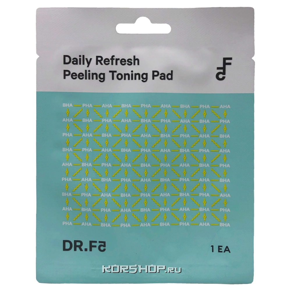 Тонизирующие пэды для глубокого очищения DR.F5 (1 шт.), Корея, 3 г
