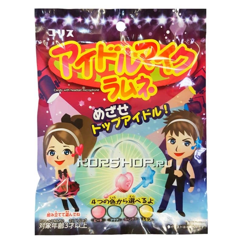 Конфеты Idol Microphone Candy «Микрофон кумира», Япония