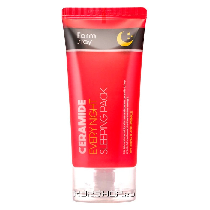 Ночная маска для лица с керамидами Ceramide Every Night Sleeping Pack Farmstay, Корея, 120 мл Ночная маска для лица с керамидами Ceramide Every Night Sleeping Pack Farmstay, Корея, 120 мл