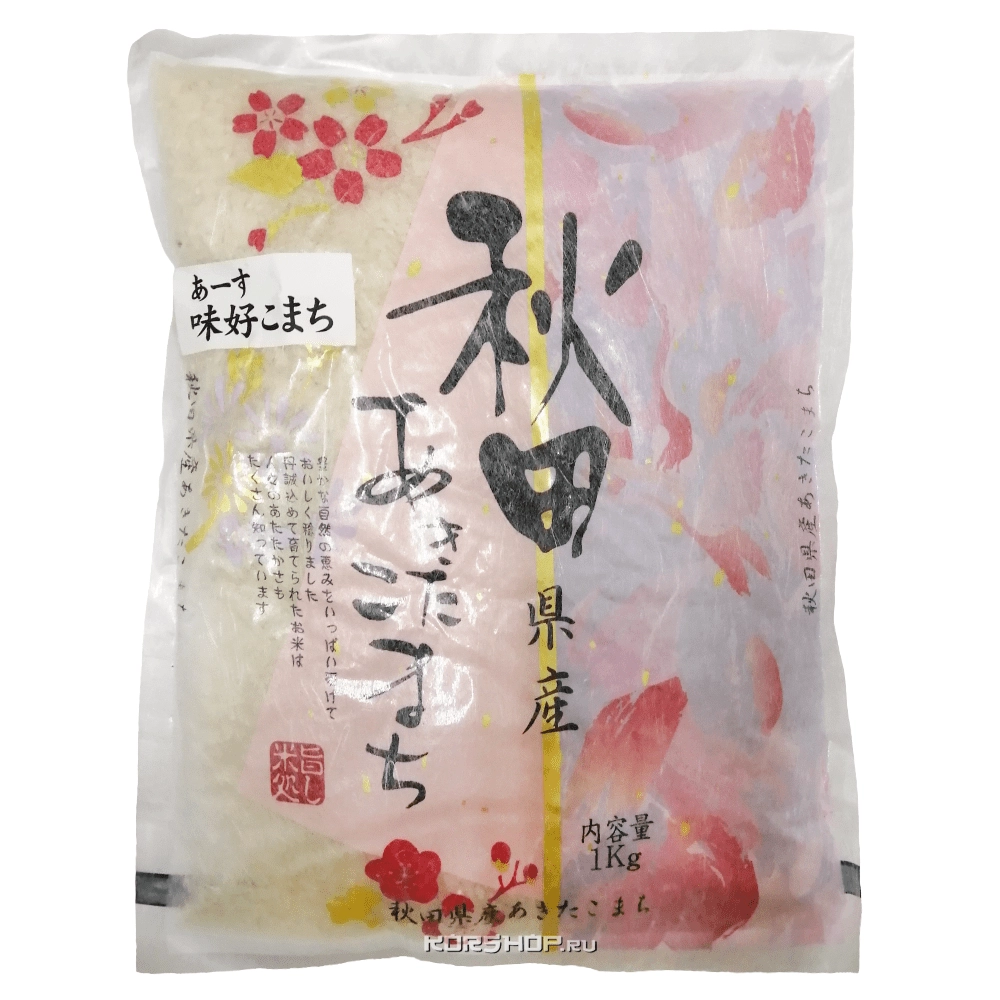 Крупа рисовая среднезерная Akita Komachi, Япония, 1 кг