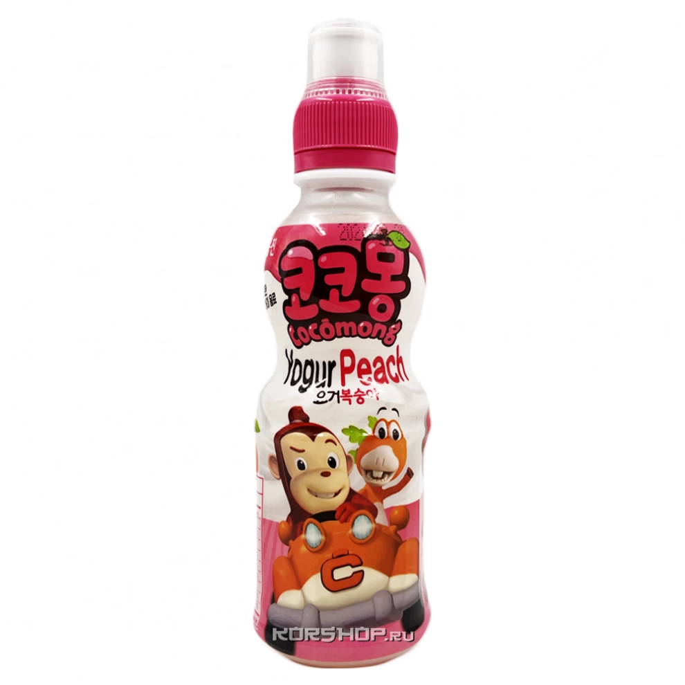 Напиток йогуртовый со вкусом персика Cocomong Woongjin, Корея, 200 мл