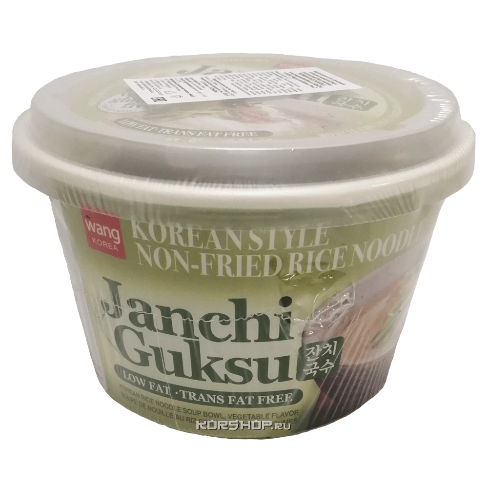 Корейский суп с рисовой лапшой со вкусом овощей (веганский) Janchi Guksu Wang, Корея, 90 г