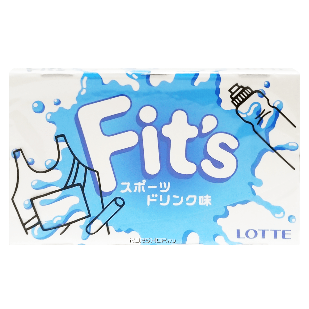 Жевательная резинка Fit's Sports Drink Lotte, Япония, 25 г