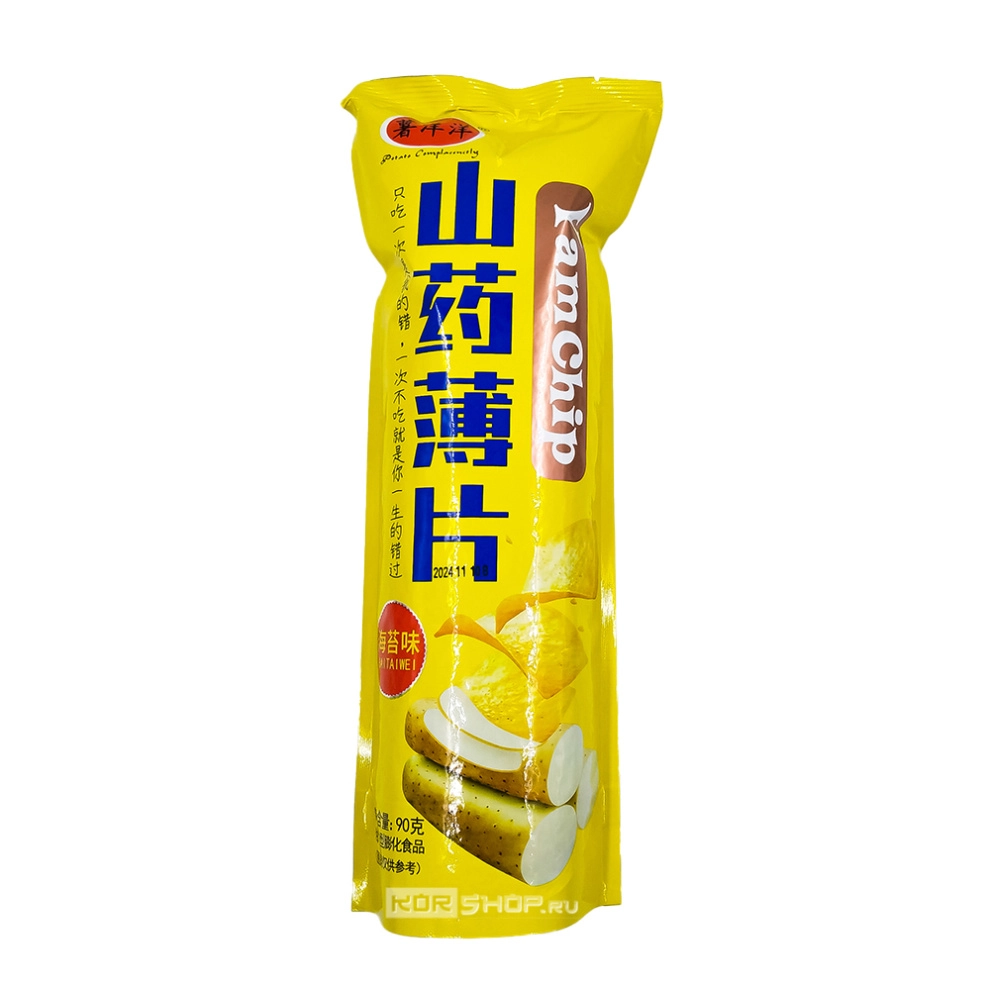 Чипсы со вкусом морских водорослей Yamchip, Китай, 90 г Чипсы со вкусом морских водорослей Yamchip, Китай, 90 г